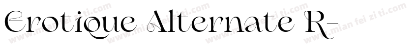 Erotique Alternate R字体转换